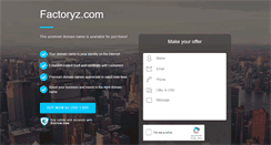 Desktop Screenshot of factoryz.com