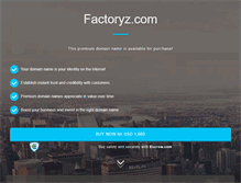 Tablet Screenshot of factoryz.com